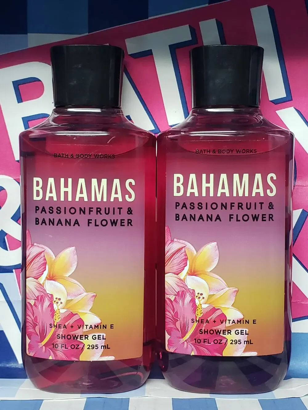 BBW Bahamas Passionfruit & Banana Flower Shea & Vitamin E Body Shower Gel Set
